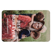 Schattige BESTE MAMA OOIT Hart Moederdag Foto Magneet (Horizontaal)