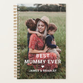 Schattige beste mama ooit hart Moederdag foto Planner (Voorkant)