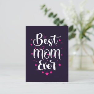 Schattige Beste Moeder Tekst En Kleine Sterren Briefkaart