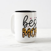 Schattige Beste Moeder Tweekleurige Koffiemok (Voorkant links)