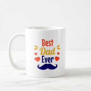 Schattige beste papa ooit typografie koffiemok