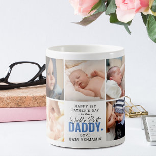 Schattige 'Beste Papa van de Wereld' 1e Vaderdag B Koffiemok