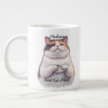 Schattige beste vis kat moeder aangepast script