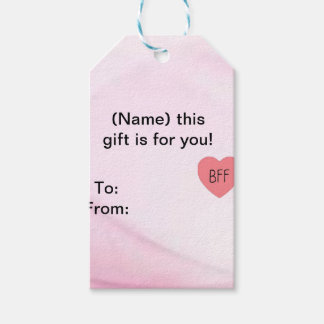 Schattige beste vriendin cadeaulabel