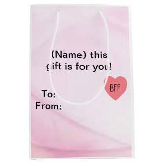 Schattige beste vriendin medium cadeauzakje