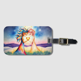 Schattige Besties Label Bagagelabel