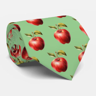 Schattige betegeld appelmotief fruit stropdas