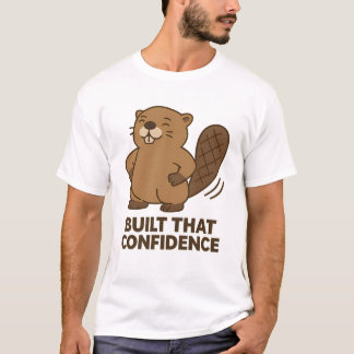 Schattige Bever “Bouwt Die Vertrouwen” T-shirt