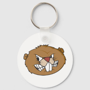 Schattige Bever Sleutelhanger