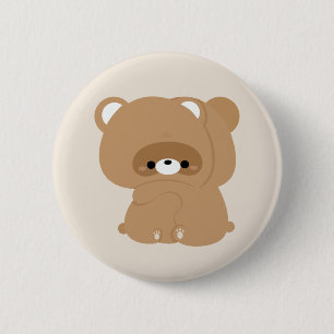 Schattige beverpaar ronde button 5,7 cm