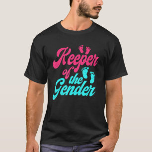 Schattige Bewaarder Van Geslacht - Baby Onthulling T-shirt