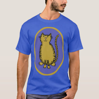 Schattige Big Cat Jaar van de Tijger Ovaal T-shirt