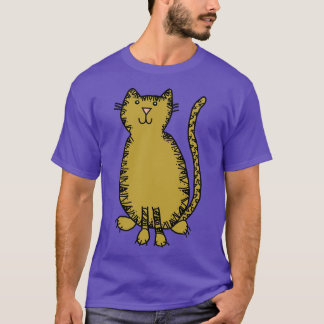 Schattige Big Cat Jaar van de Tijger T-shirt