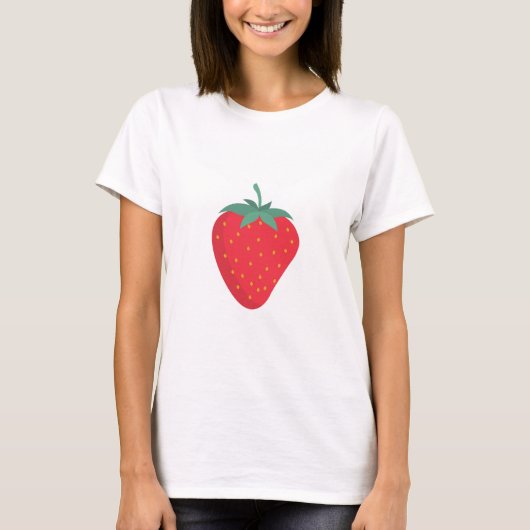 Schattige Big Strawberry T-shirt (Voorkant)