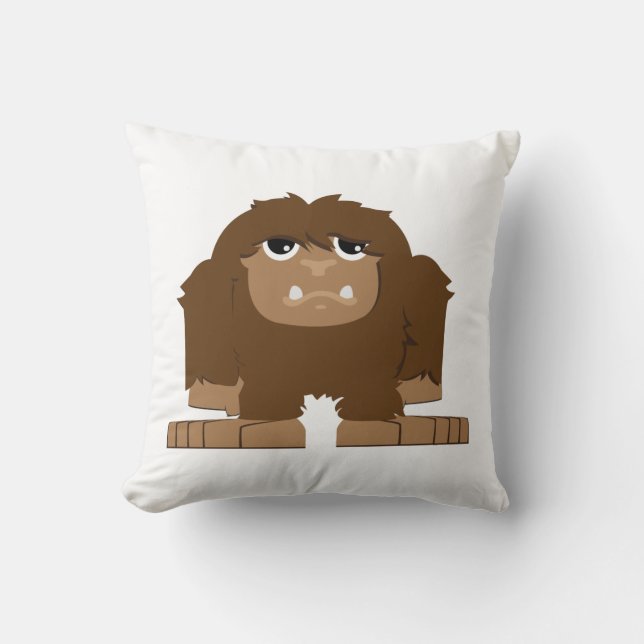 Schattige Bigfoot Kussen (Voorkant)