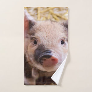 Schattige biggetje handdoeken