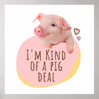 Schattige biggetje - ik ben een soort varken deal