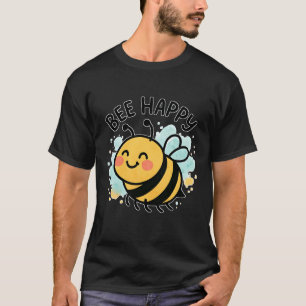 Schattige Bij Gelukkig Cartoon T-shirt