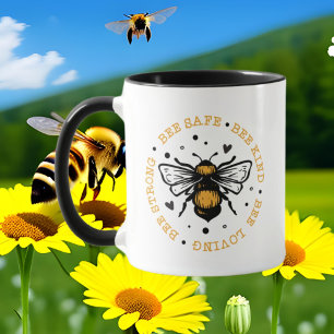 schattige bijenliefhebbers inspirerend monogram to mok