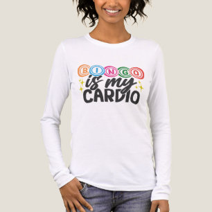 Schattige Bingo Cardio woordkunst  Tri-Blend Shirt