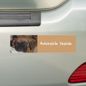 Schattige binnenste Bumpersticker (Op auto)