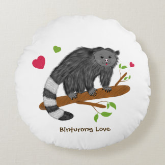 Schattige Binturong Liefde Rond Kussen