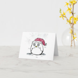 Schattige Bird Christmas Pet Kaart