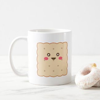 Schattige Biscuit Neem Een Pauze Aangepaste Tekst Koffiemok