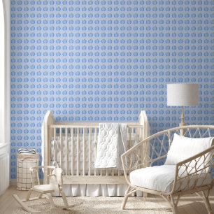 Schattige Blauw Baby Boy Pumpkin Behang