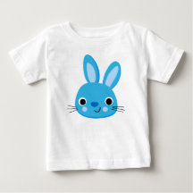 Schattige Blauw Konijn Baby Boy T-shirt