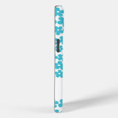 Schattige Blauw Minimalistisch Daisy Patroon Bloem Case-Mate iPhone Case (Achterkant / Rechts)