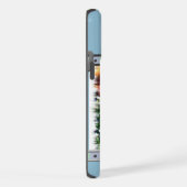 Schattige Blauw Modern Rough Collie Dog Art iPhone Hoesje (Rechterkant)