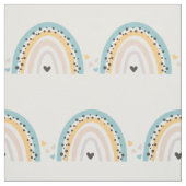 Schattige blauw regenboogpatroon stof (Swatch)