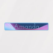 Schattige blauw rood paarse gradiënt kleurcode naa labels (Design 1)