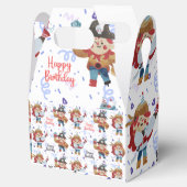 Schattige blauw & rood piraat thema bedankdoosjes (Geopend)