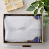 Schattige Blauw Roze Gouden Vlinder Bloemen Dank u Tissuepapier (Geschenk)