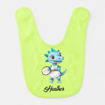 Schattige blauw tennis dinosaurus