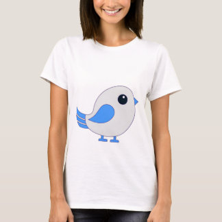 Schattige Blauw Vogel T-shirt