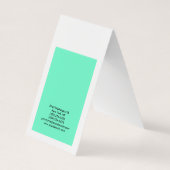 Schattige Blauw Wit Elegant Modern Visitekaartjes (Achterkant)