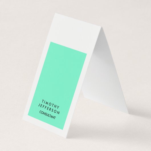 Schattige Blauw Wit Elegant Modern Visitekaartjes (Voorkant)