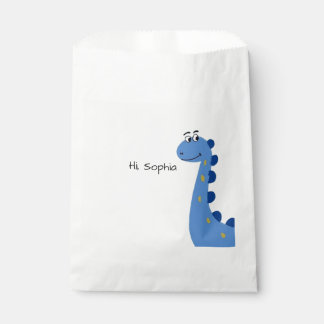 Schattige Blauwe Dinosaur - Aangepaste Naam Sophia Bedankzakje