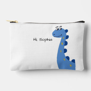 Schattige Blauwe Dinosaur - Aangepaste Naam Sophia Etui