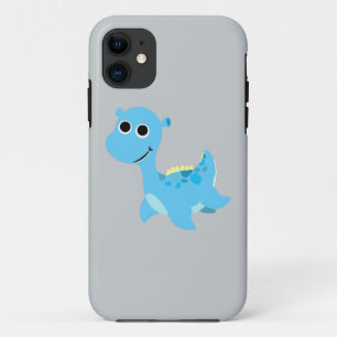 Schattige Blauwe Nessie iPhone 11 Hoesje