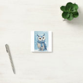 Schattige Blauwe Uil Post-it® Notes (Kantoor)
