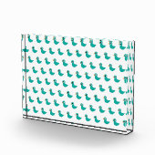 Schattige blauwe vogel fotoblokken (Rechts)