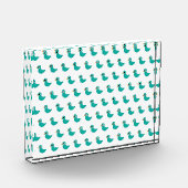 Schattige blauwe vogel fotoblokken (Links)