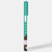 Schattige Blauwgroen benaming Kinder dierlijk Scho Case-Mate iPhone Case (Achterkant / Rechts)