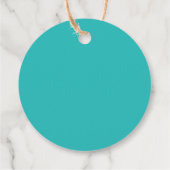 Schattige blauwgroen Jack o lantaarn pompoen gezic Bedankjes Labels (Achterkant)