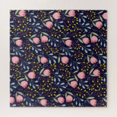 Schattige Bloemen: Kleurrijk Bloemenpatroon. Legpuzzel (Horizontaal)