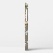 schattige bloemen met bladeren met grijze achtergr Case-Mate iPhone case (Achterkant / Links)